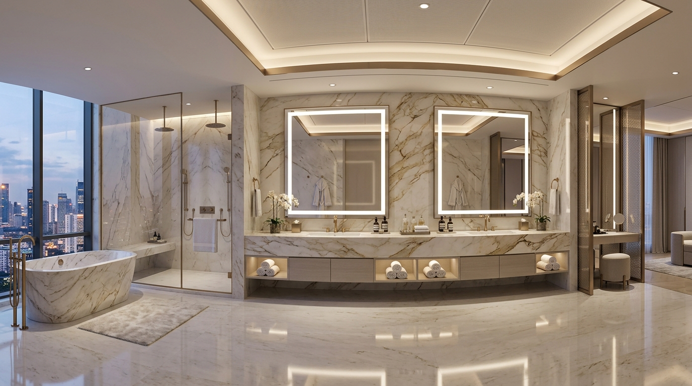 Sourcing Hotel Bathroom Mirrors: Wholesale LED Life Expectancy & Custom Dimensions