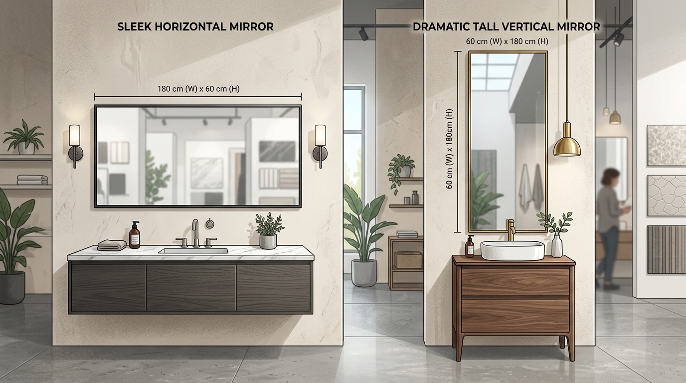 Choosing Between 55x30 and 60x40 Vanity Mirrors