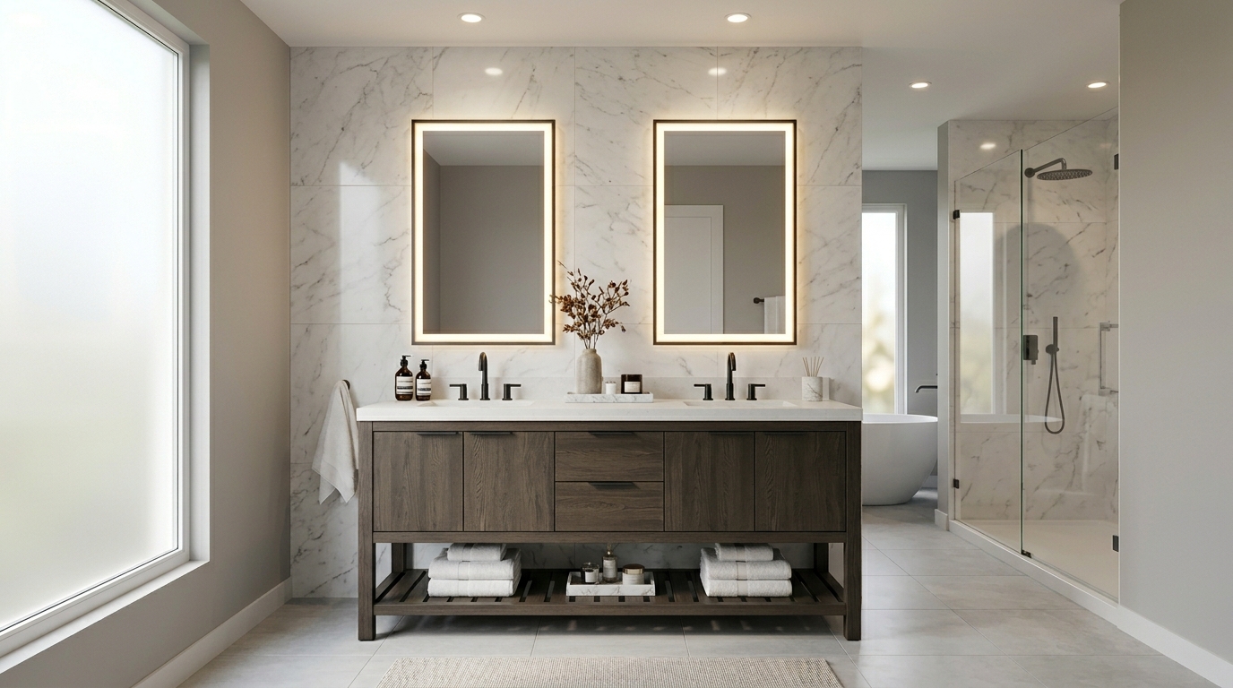 What Size Mirror for a 60-Inch Double Vanity? The Ultimate Buying Guide